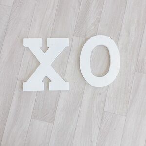 White XO Decorative Letters